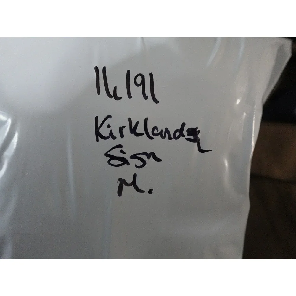 Kirkland Signature Softshell Jacket Mens Medium Black Excellent Fleece Lined Zip